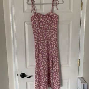 Floral midi sun dress